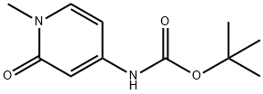 Carbamic acid, N-(1,2-dihydro-1-methyl-2-oxo-4-pyridinyl)-, 1,1-dimethylethyl ester 结构式