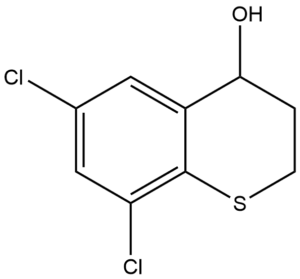 6,8-dichlorothiochroman-4-ol 结构式