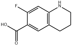 7-氟-1,2,3,4-四氢喹啉-6-羧酸 结构式