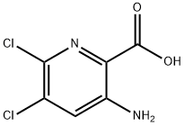 3-氨基-5,6-二氯-2-吡啶甲酸 结构式