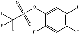 2,4-Difluoro-5-iodophenyl trifluoromethanesulphonate 结构式