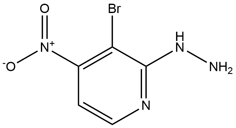 3-溴-2-肼基-4-硝基吡啶 结构式