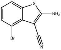 2-氨基-4-溴苯并[B]噻吩-3-腈 结构式