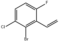 2-Bromo-3-chloro-6-fluorostyrene 结构式