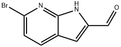 6-溴-1H-吡咯并[2,3-B]吡啶-2-甲醛 结构式