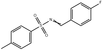 (E)-N-(4-氟苯亚甲基)-4-甲基苯磺酰胺 结构式