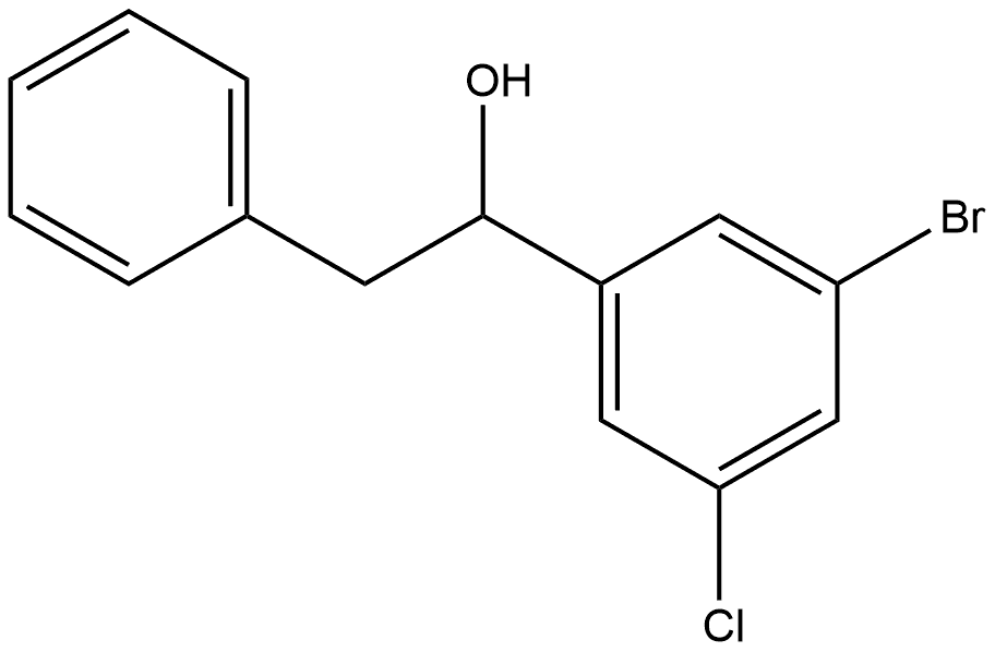 α-(3-Bromo-5-chlorophenyl)benzeneethanol 结构式