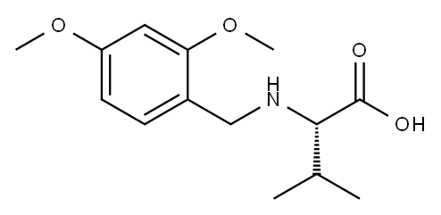 (S)-2-((tert-butoxycarbonyl)(2,4-dimethoxybenzyl)amino)-2,3-dimethylbutanoic acid 结构式