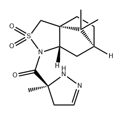 Methanone, [(5S)-4,5-dihydro-5-methyl-1H-pyrazol-5-yl][(3aR,6S,7aS)-tetrahydro-8,8-dimethyl-2,2-dioxido-3H-3a,6-methano-2,1-benzisothiazol-1(4H)-yl]- 结构式