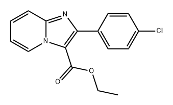 2-(4-氯苯基)咪唑并[1,2-A]吡啶-3-羧酸乙酯 结构式