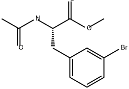 L-Phenylalanine, N-acetyl-3-bromo-, methyl ester 结构式