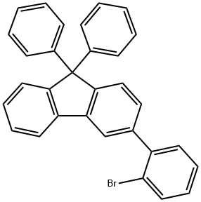 3-(2-溴苯基)-9,9-二苯基-9H-芴 结构式