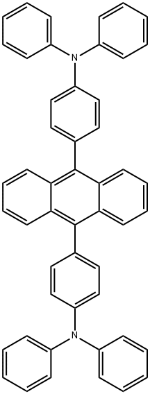 苯胺,4,4'-(9,10-蒽二基)双[N,N-二苯基- 结构式