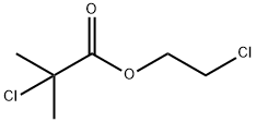 Propanoic acid, 2-chloro-2-methyl-, 2-chloroethyl ester 结构式