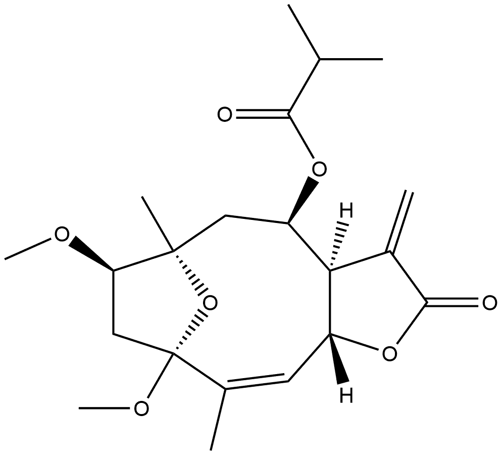 1Β-甲氧基五味子叶素3-O-甲醚 结构式