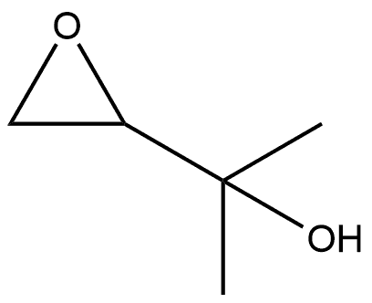2-(环氧乙烷-2-基)丙-2-醇 结构式