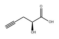 (S)-2-羟基戊-4-炔酸 结构式