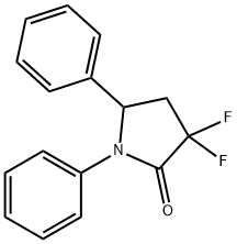 3,3-Difluoro-1,5-diphenylpyrrolidin-2-one 结构式