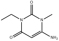 2,4(1H,3H)-Pyrimidinedione, 6-amino-3-ethyl-1-methyl- 结构式