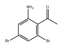 1-(2-氨基-4,6-二溴苯基)乙烷-1-酮 结构式