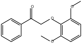 2-(2,6-二甲氧基苯氧基)-1-苯基乙酮 结构式