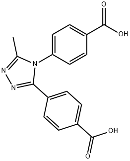 4,4′-(5-甲基-4H-1,2,4-三唑-3,4-二基)双[苯甲酸 结构式