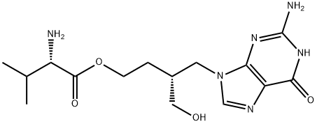 L-Valine, (3R)-4-(2-amino-1,6-dihydro-6-oxo-9H-purin-9-yl)-3-(hydroxymethyl)butyl ester 结构式