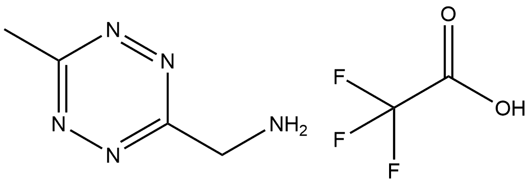 1,2,4,5-Tetrazine-3-methanamine, 6-methyl-, 2,2,2-trifluoroacetate (1:1) 结构式