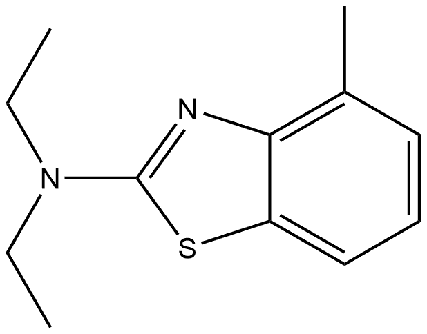 N,N-Diethyl-4-methyl-2-benzothiazolamine 结构式