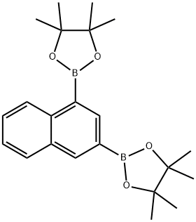 2,2'-(萘-1,3-二基)双(4,4,5,5-四甲基-1,3,2-二氧硼杂环戊烷) 结构式
