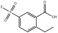 2-乙基-5-(氟磺酰基)苯甲酸 结构式