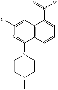 3-Chloro-1-(4-methylpiperazin-1-yl)-5-nitroisoquinoline 结构式