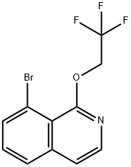 8-Bromo-1-(2,2,2-trifluoroethoxy)isoquinoline 结构式