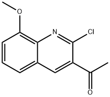 1-(2-Chloro-8-methoxyquinolin-3-yl)ethanone 结构式