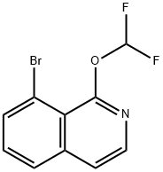 8-Bromo-1-(difluoromethoxy)isoquinoline 结构式