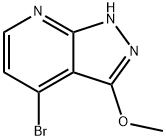 4-Bromo-3-methoxy-1H-pyrazolo[3,4-b]pyridine 结构式