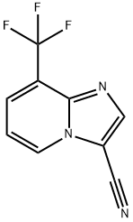 8-(Trifluoromethyl)imidazo[1,2-a]pyridine-3-carbonitrile 结构式