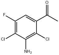 1-(3-Amino-2,4-dichloro-5-fluorophenyl)ethanone 结构式