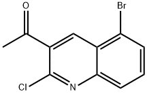1-(5-Bromo-2-chloroquinolin-3-yl)ethanone 结构式