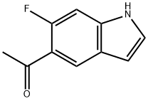 1-(6-Fluoro-1H-indol-5-yl)ethanone 结构式