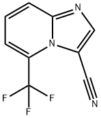 5-(Trifluoromethyl)imidazo[1,2-a]pyridine-3-carbonitrile 结构式