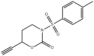 6-乙炔基四氢-3-[(4-甲基苯基)磺酰基]-2H-1,3-噁嗪-2-酮 结构式