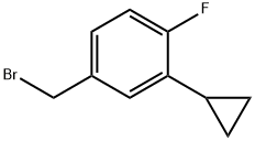 4-(溴甲基)-2-环丙基-1-氟苯 结构式