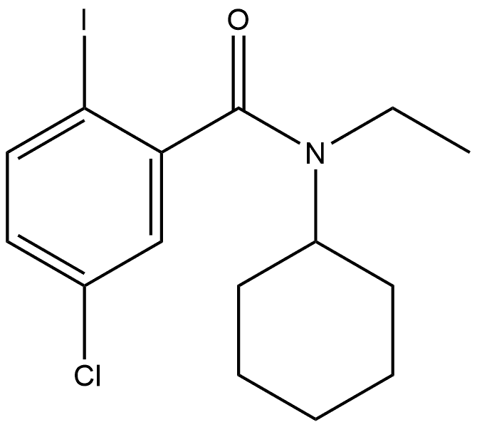 5-Chloro-N-cyclohexyl-N-ethyl-2-iodobenzamide 结构式