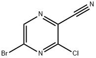 5-溴-3-氯吡嗪-2-腈 结构式