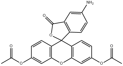 5-Aminofluorescein diacetate 结构式
