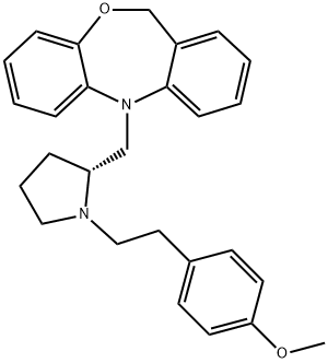 Dibenz[b,e][1,4]oxazepine, 5,11-dihydro-5-[[(2R)-1-[2-(4-methoxyphenyl)ethyl]-2-pyrrolidinyl]methyl]- 结构式