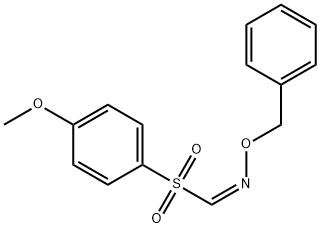 Formaldehyde, 1-[(4-methoxyphenyl)sulfonyl]-, O-(phenylmethyl)oxime, (1Z)- 结构式