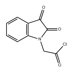 1H-Indole-1-acetyl chloride, 2,3-dihydro-2,3-dioxo- 结构式
