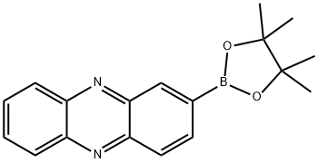 2-(4,4,5,5-四甲基-1,3,2-二氧硼杂环戊烷-2-基)吩嗪 结构式
